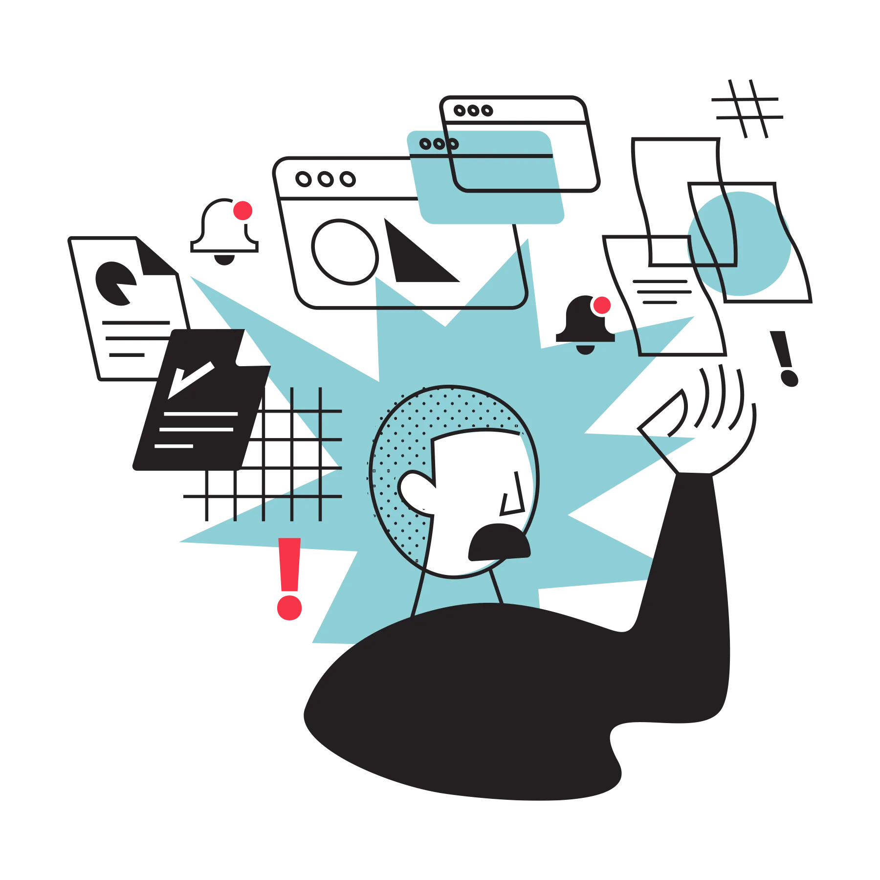 Frustrated Illustration