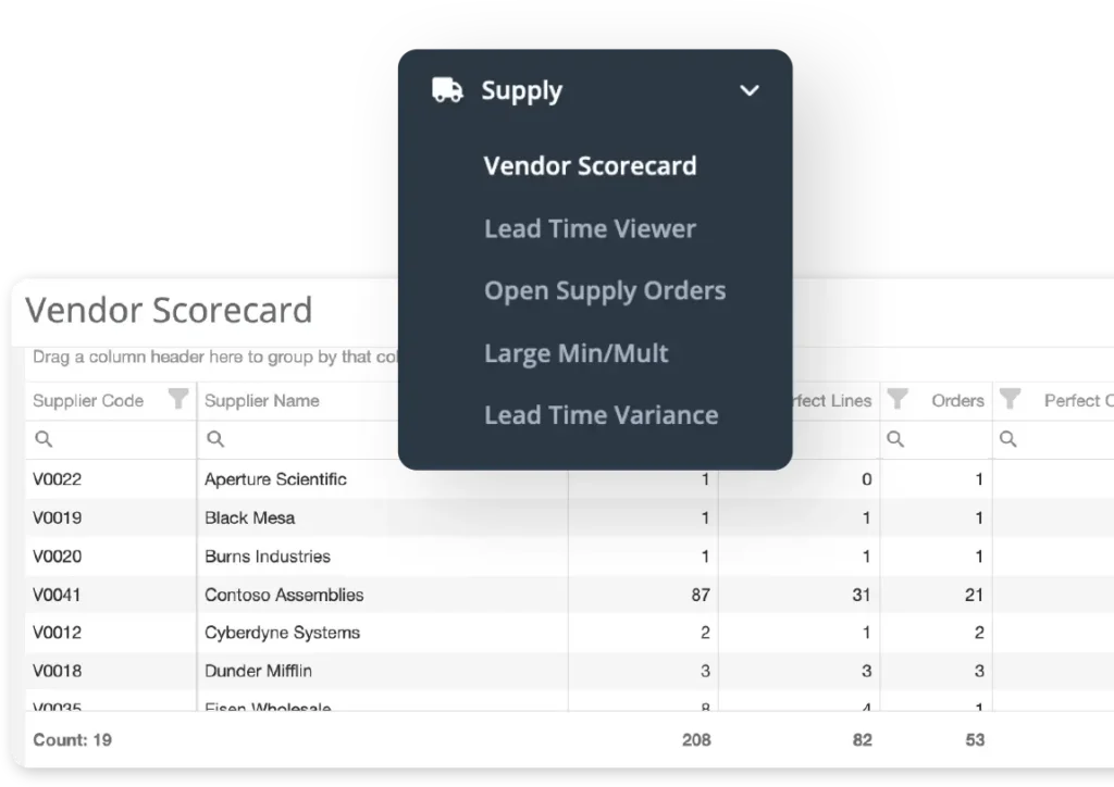 SiQ Home Supplier Performance