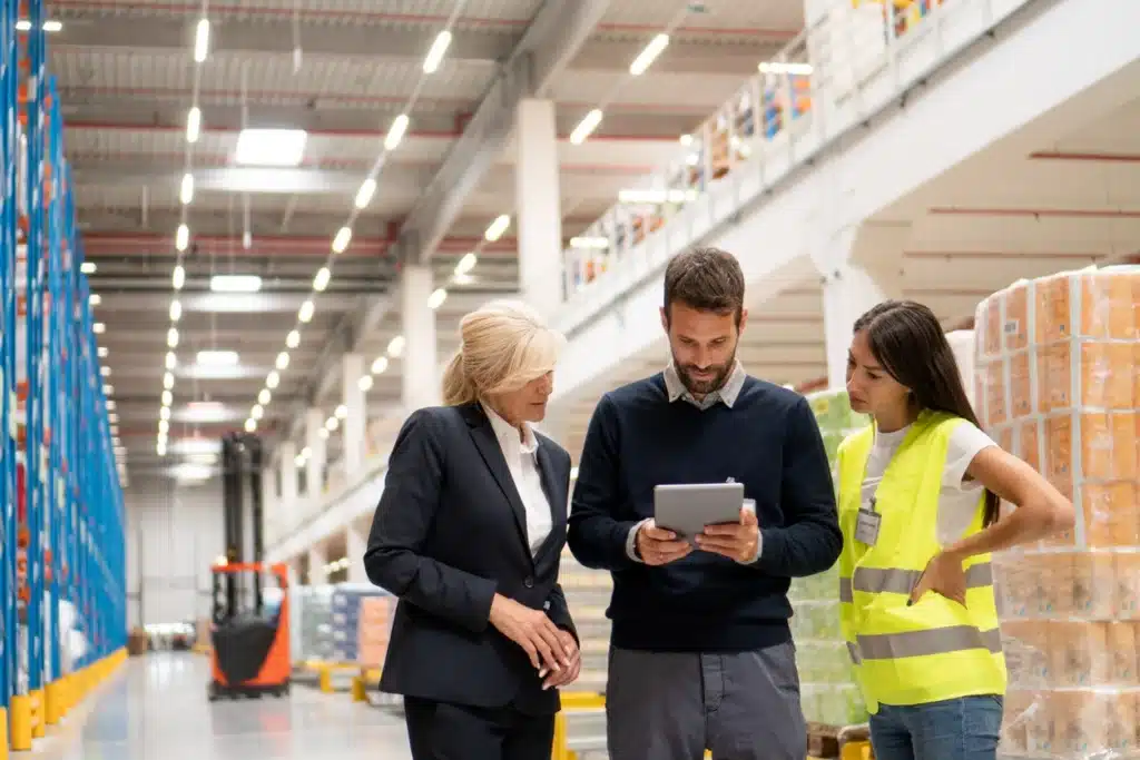People in the warehouse